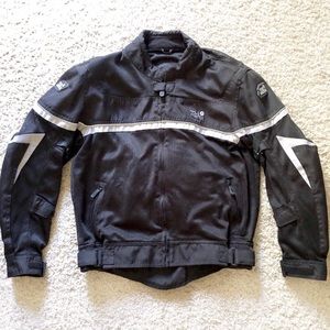 Tourmaster Black Padded Motorcycle Jacket Men’s